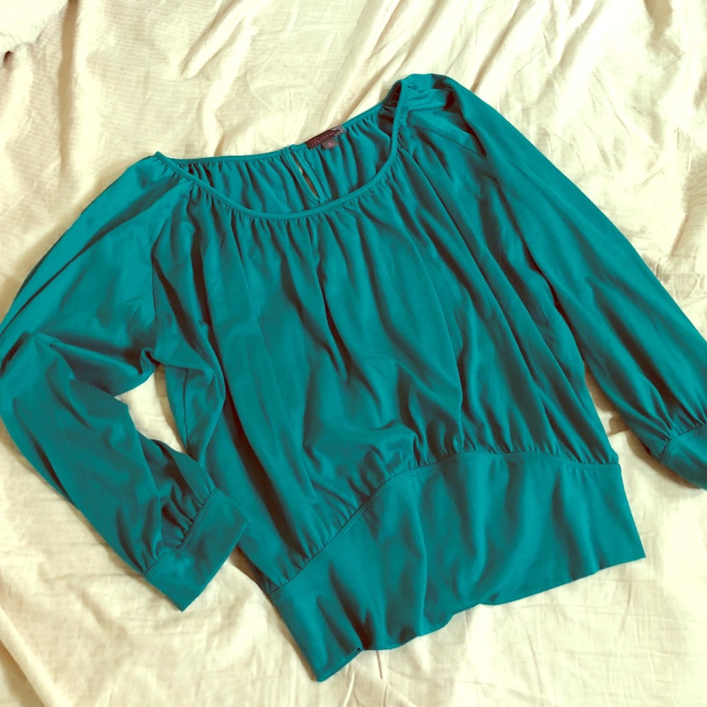 Trendy Green Dolman-style Top